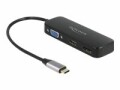 DeLock Multiadapter 64156 USB-C ? DP/HDMI/VGA, Kabeltyp: Adapter