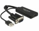 DeLock VGA - HDMI Konverter mit USB-Audio