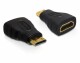 DeLock Mini-HDMI - HDMI Konverter, Schwarz