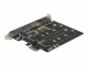 Bild 6 DeLock Host Bus Adapter PCIe x1 Karte zu 2x
