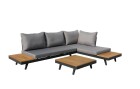 Acamp Loungeset Naxos, 3-teilig, Teakfarbe, Material: Polyester