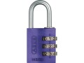 Abus Zahlenschloss 145/30 Lock-Tag Lila Aluminium, Schlossart