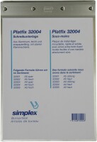 SIMPLEX   SIMPLEX Schreibunterlage Platfix 32004 aluminium, für A4