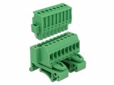 DeLock Hutschiene/DIN Rail Terminalblock 8Pin, Montage: DIN-Rail