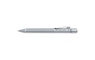 Faber-Castell Kugelschreiber GRIP 2011 Extra Breit (XB), Silber