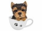 Vivid Arts Dekofigur Yorkshire Terrier Welpe in Tasse, Bewusste