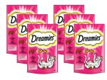 Dreamies Katzen-Snack mit Rind, 6 x 60g, Snackart: Biscuits