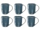 Leonardo Cappuccinotasse Matera 430 ml, 6 Stück, Blau, Material