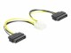 DeLock Stromkabel 2x SATA - 8Pin EPS 0.15