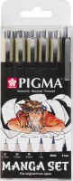 SAKURA Manga Pigma Set POXSDKMAN6 3xMic/1xGraph/1xBru/1xPenc, Kein