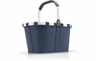 Reisenthel Einkaufskorb carrybag 22 l, frame herringbone dark blue