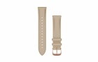 GARMIN Schnellwechsel-Armband 20 mm, Leder, Farbe: Gold, Beige