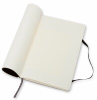 MOLESKINE Notizbuch Soft A5 720-9 blanko schwarz, Kein