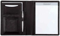 ALASSIO   ALASSIO Schreibmappe 23x18x2,7cm 43004 Bormio schwarz