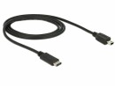 DeLock USB 2.0-Kabel USB C - Mini-USB B