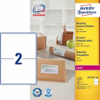 AVERY ZWECKFORM Adressetiketten 199,6x143,5mm LR7168100 recycling 200