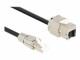 DeLock Patchkabel RJ45 zu Keystone Cat 6A, S/FTP, 2