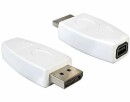 DeLock Adapter Displayport - Mini-Displayport Weiss, Kabeltyp