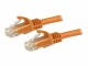 StarTech.com - 1.5m CAT6 Ethernet Cable, 10 Gigabit Snagless RJ45 650MHz 100W PoE Patch Cord, CAT 6 10GbE UTP Network Cable w/Strain Relief, Orange, Fluke Tested/Wiring is UL Certified/TIA - Category 6 - 24AWG (N6PATC150CMOR)