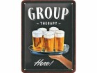 Nostalgic Art Schild Group Therapy 15 x 20 cm, Metall