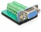 DeLock Adapter VGA 16Pin Terminalblock Buchse, Kabeltyp: Adapter