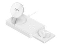 4smarts Wireless Charger UltiMag Trident 20 W Weiss, Induktion