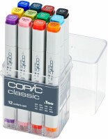 COPIC Marker Classic 2007502 Basis-Set, 12 Stück, Kein