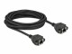 DeLock Patchkabel Verlängerungskabel Cat 6A, S/FTP, 5 m, Schwarz