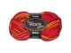 Creativ Company Wolle 50 g für Socken, Rot/Orange, Packungsgrösse: 1