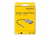 DeLock 2-Port Signalsplitter USB Typ-C zu HDMI/VGA, Anzahl Ports