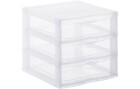 Sundis Schubladenbox A6 Orgamix Transparent, Breite: 18 cm, Höhe