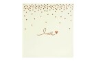 Goldbuch Hochzeitsalbum Raining Hearts Beige, Frontseite