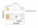 SLIM Slimpatchkabel RJ-45 - RJ-45, Cat 6, STP, 3