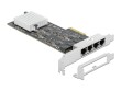 DeLock Netzwerkkarte 4x 2.5Gbps, RTL8125B PCI-Express x4