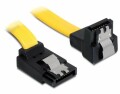 DeLock SATA3-Kabel gelb, doppelt gewinkelt, 70 cm, Datenanschluss