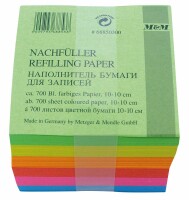 METZGER&MENDLE Zettelbox Papier 98x98mm 68850300 farbig 700 Blatt, Kein