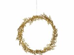 Star Trading LED-Weihnachtskranz Elegant, 50 LEDs, Ø 44 cm, Gold