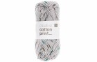 Rico Design Wolle Creative Cotton Print Aran 50 g Grau/Grün