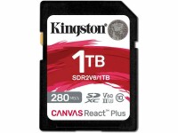 Kingston SDXC-Karte Canvas React Plus V60 1000 GB