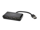 Kensington USB-Hub 4-Port USB 2.0, Stromversorgung: USB, Anzahl Ports