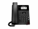 POLY Tischtelefon VVX 150 Schwarz, SIP-Konten: 2 ×, PoE