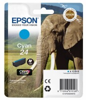 Epson Tintenpatrone cyan T242240 XP 750/850 360 Seiten, Kein
