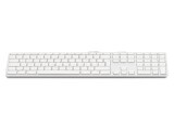 LMP Tastatur KB-1243 Silber, Mac CH-Layout mit Ziffernblock