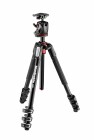 Manfrotto 190 Set: XPRO Alu-Stativ (4 Segmente) mit BHQ2 Kugelkopf