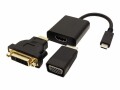 Value - Adaptateur vidéo externe - USB-C 3.1 - HDMI - noir