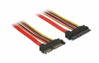 DeLock SATA3-Kabel 3.3/5/12 Volt Verlängerung 1 m, Datenanschluss