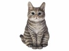Vivid Arts Dekofigur Katze Sitzend, 19.5 cm, Grau, Bewusste