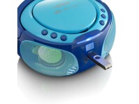 Lenco Radio/CD-Player SCD-650 Blau, Radio Tuner: FM