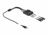 DeLock USB-Kabel USB-AStecker zu 3x DC 5.5 x 2.1