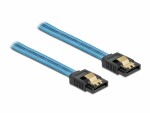 DeLock SATA-Kabel UV Leuchteffekt blau 70 cm, Datenanschluss